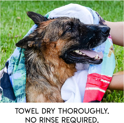 🔥Rinse-Free Dog Shampoo Mitts – Hypoallergenic Pet Bath Wipes. 6 Packs
