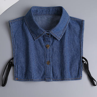 Sfrcord® Denim False Collar – The Ultimate Layering Essential for Women 👕✨