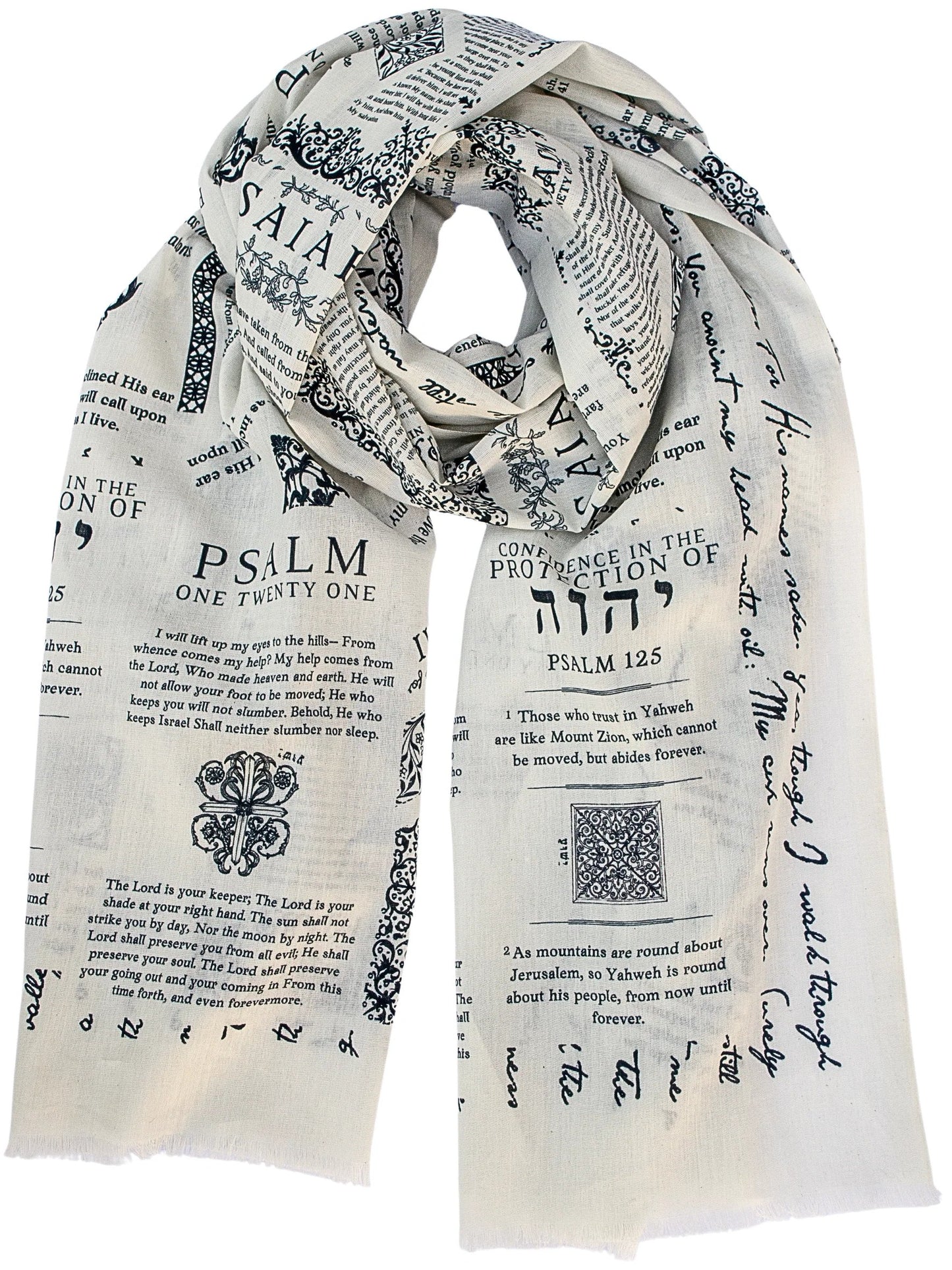 ✝️Handcrafted Christian Prayer Shawl: Protection Bible Verse Scarf. Yeshua Scripture Wrap🙏