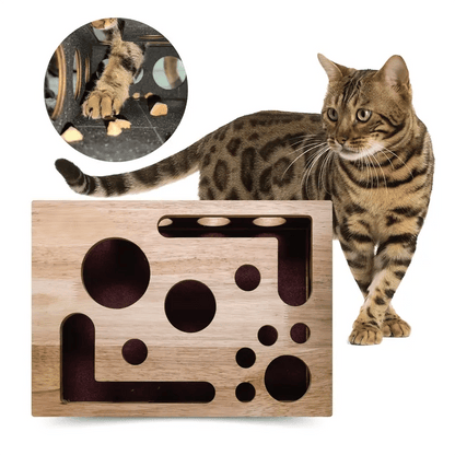 Cilifer®   🎁😻✨Cat Scratch Puzzle Enrichment Box: Nail File Stress Free Alternative to Clippers and Grinders