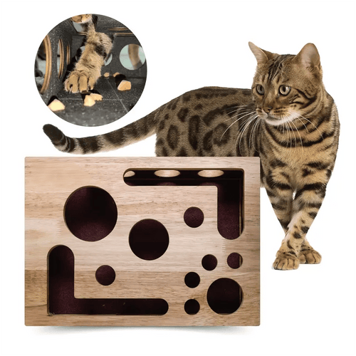 Cilifer®   🎁😻✨Cat Scratch Puzzle Enrichment Box: Nail File Stress Free Alternative to Clippers and Grinders
