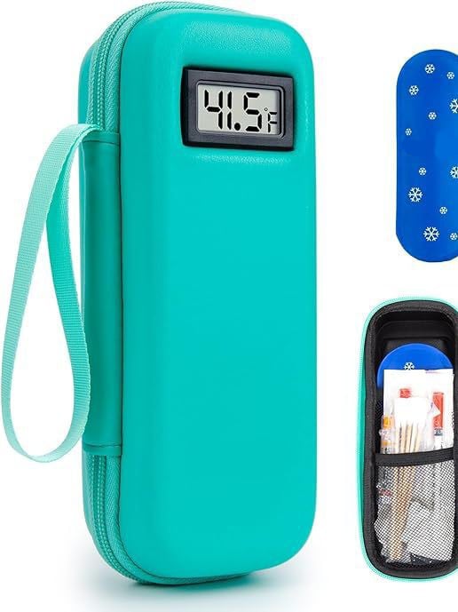 ⏰🎉🔥Insulin Cooler Travel Case with Temperature Display