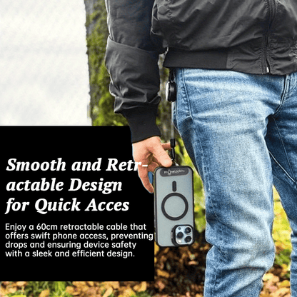 Outdoor Anti-Theft Retractable Phone Lanyard