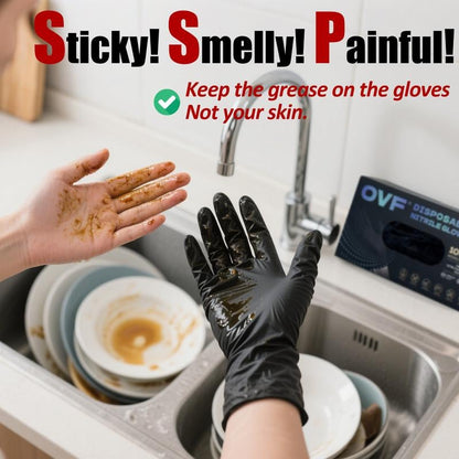 🔥 Heavy Duty Nitrile Gloves.6mil-50 Count