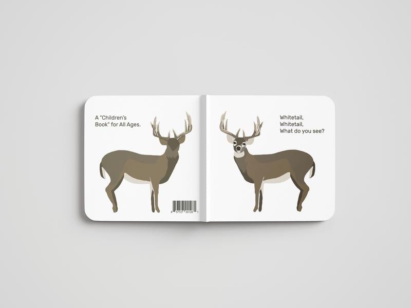 Cilifer®   🦌 Whitetail. Whitetail. What Do You See? — Rounded-Corner & Reinforced Children's cards for the Hunting Family