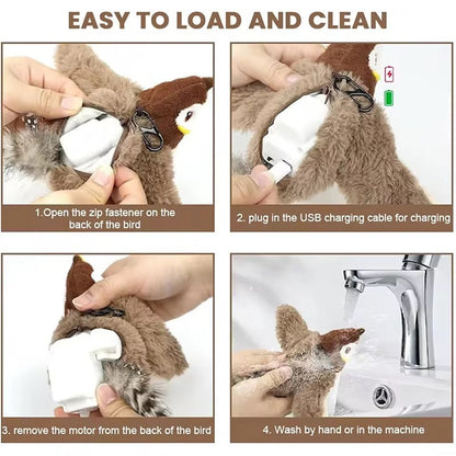 🎅Top Christmas Gift 2025 🎉Flapping Bird Cat Toy😻Cat's New Playmate