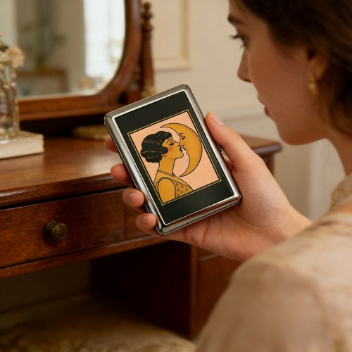 Cilifer®   🛡️Vintage Art Deco Versatile Card & Cash Case With RFID Protection