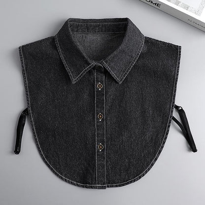 Sfrcord® Denim False Collar – The Ultimate Layering Essential for Women 👕✨