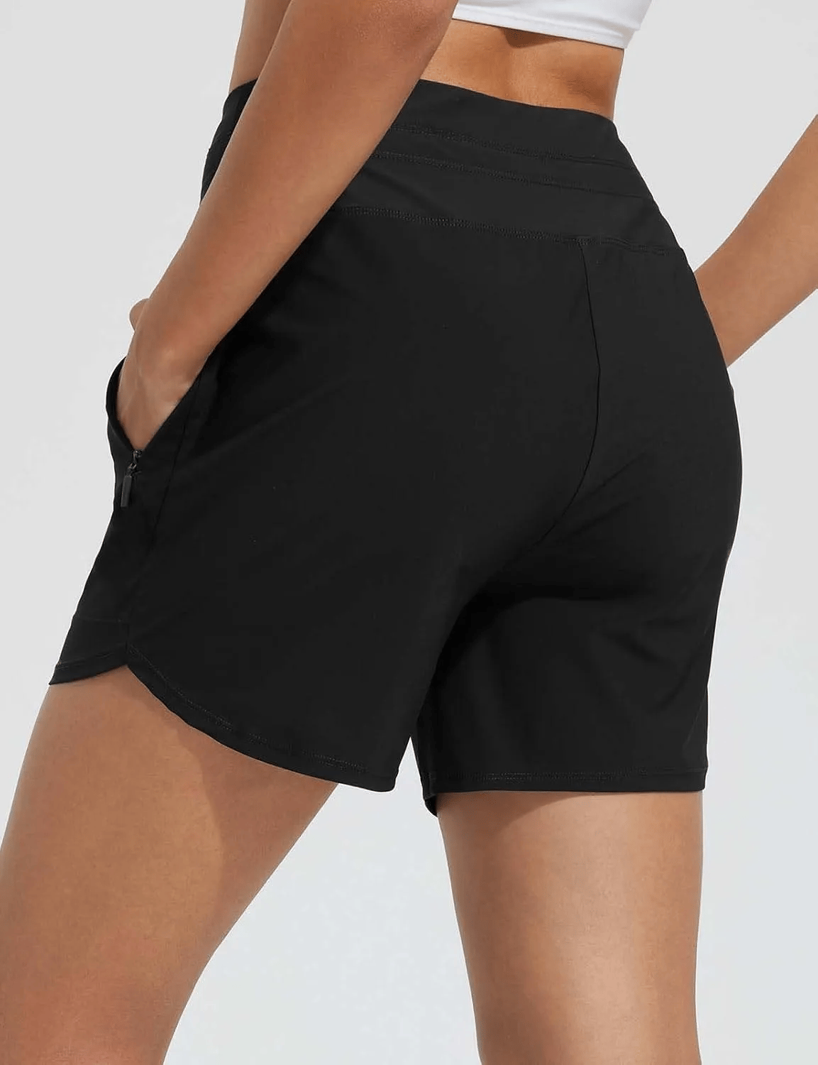 Sfrcord® Women's 5 Swim Board Shorts High Waisted Quick Dry Swimsuit Swimming Bottoms