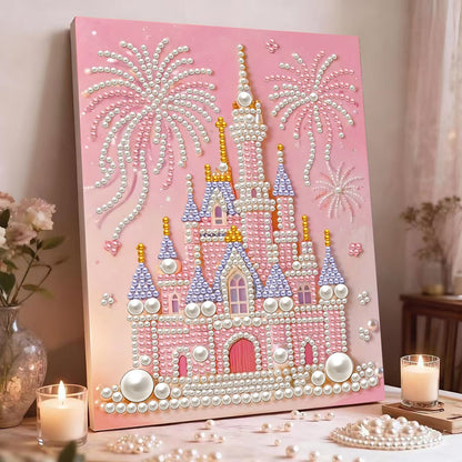 Cilifer®   🏰✨DIY Beaded Art Kit - Castle Pearl Painting