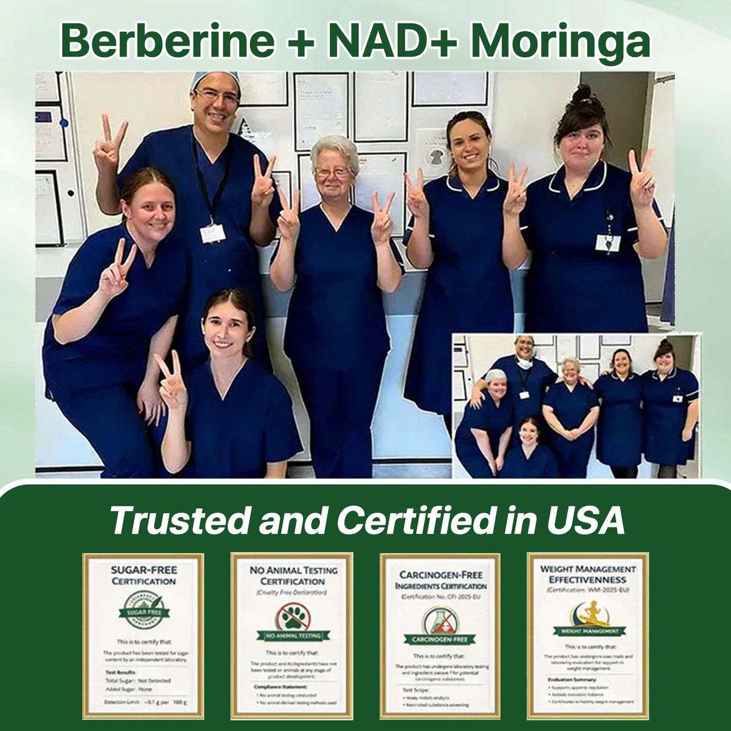 Lyyeto® Moringa Berberine + NAD+ 10-in-1 Nano Microneedle Patch(Just once a day, visible changes in 7 days)
