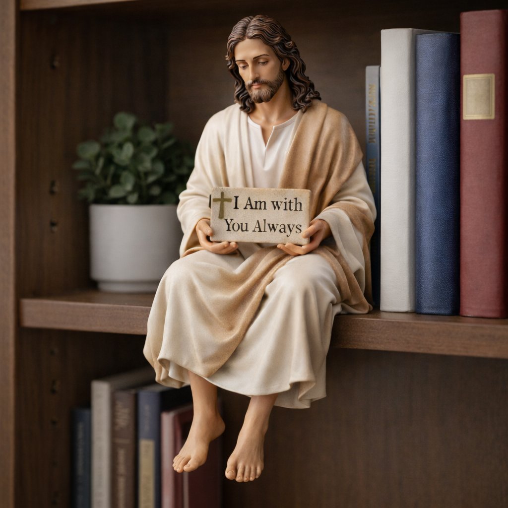 Cilifer®   ✨Handcrafted Jesus Figurine✝️Serene Desk Companion🙏