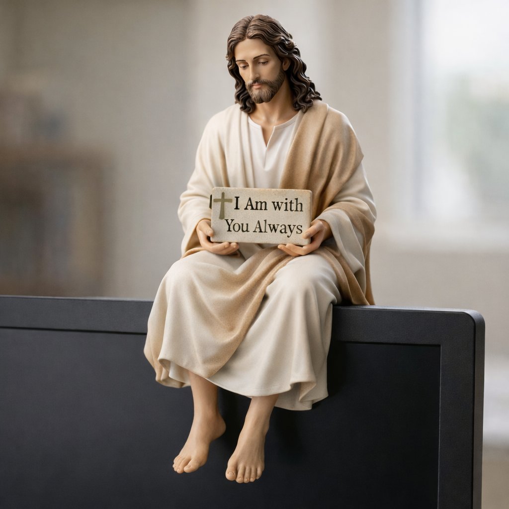 Cilifer®   ✨Handcrafted Jesus Figurine✝️Serene Desk Companion🙏