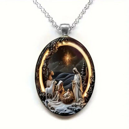 Christmas Nativity Pendant - Faithfulm Anniversary Limited