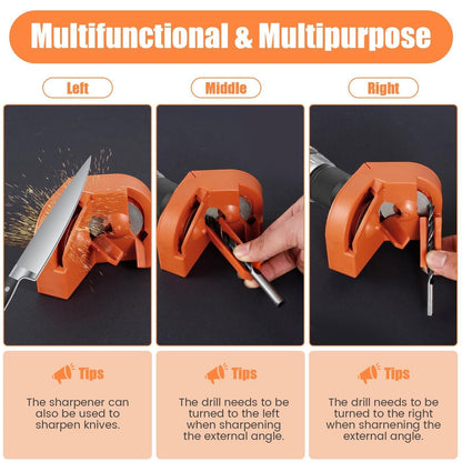 Multi-Function Drill Bit Sharpener