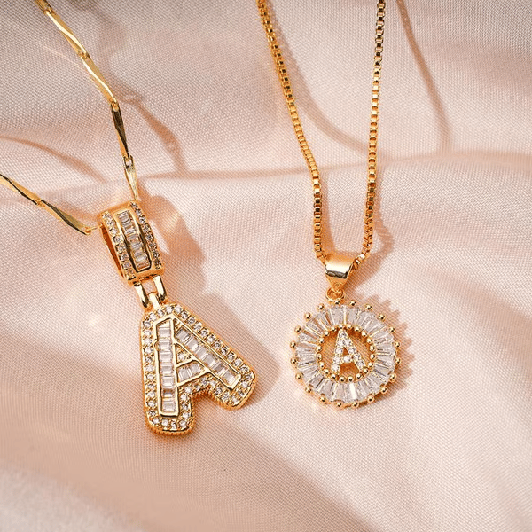 Cilifer®   🔥Initial Letter Pendant Necklaces - 2 Pack