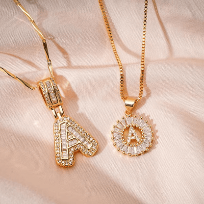 Cilifer®   🔥Initial Letter Pendant Necklaces - 2 Pack