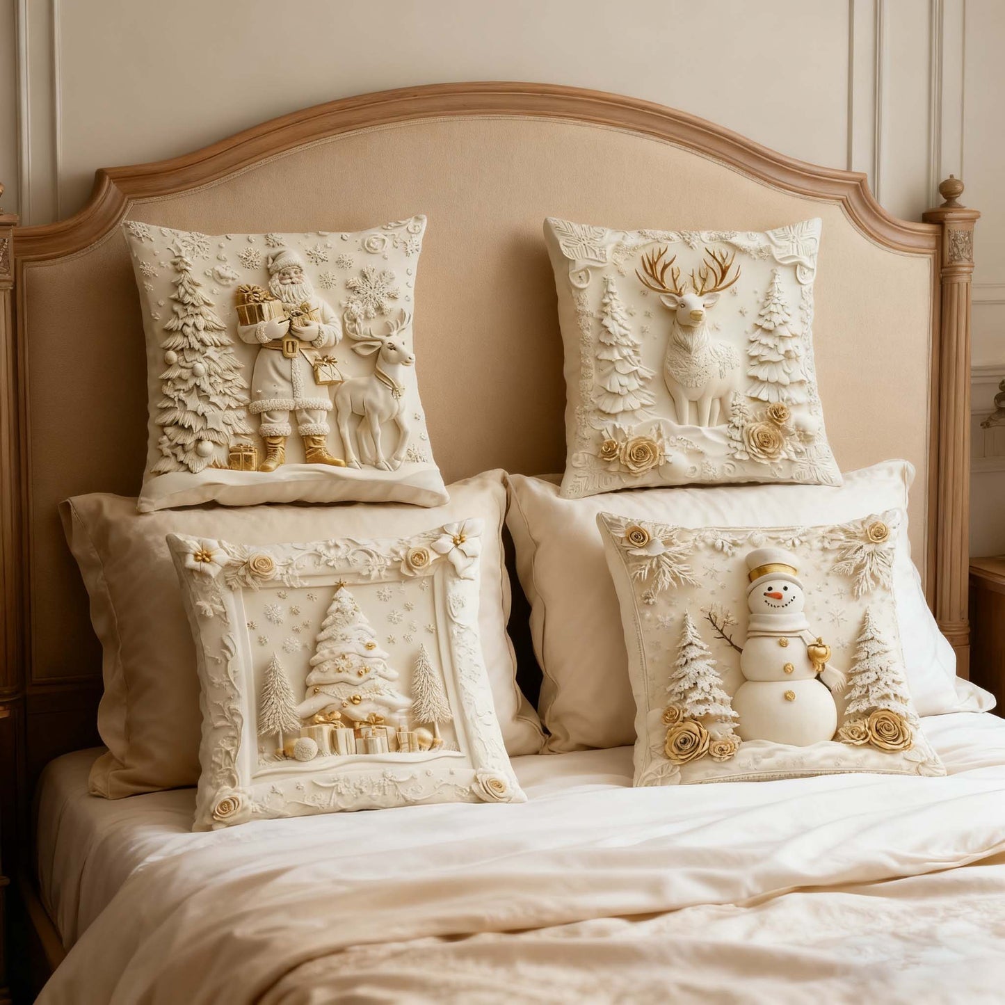 🏆 50K+ SOLD! 🎄 Luxury Christmas Style Pillow Cover – Machine Washable. Wrinkle-Resistant. Durable. Perfect for Living Room. Bedroom. Office & More 🛋️✨