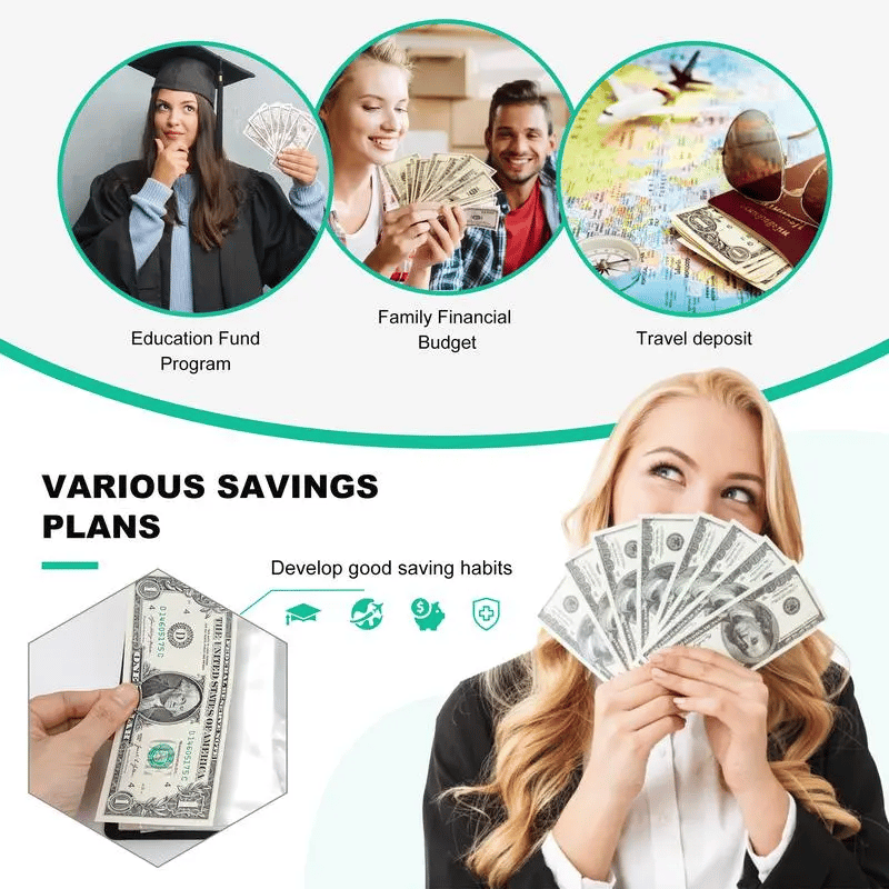 ✉️100 Envelope Savings Challenge Book