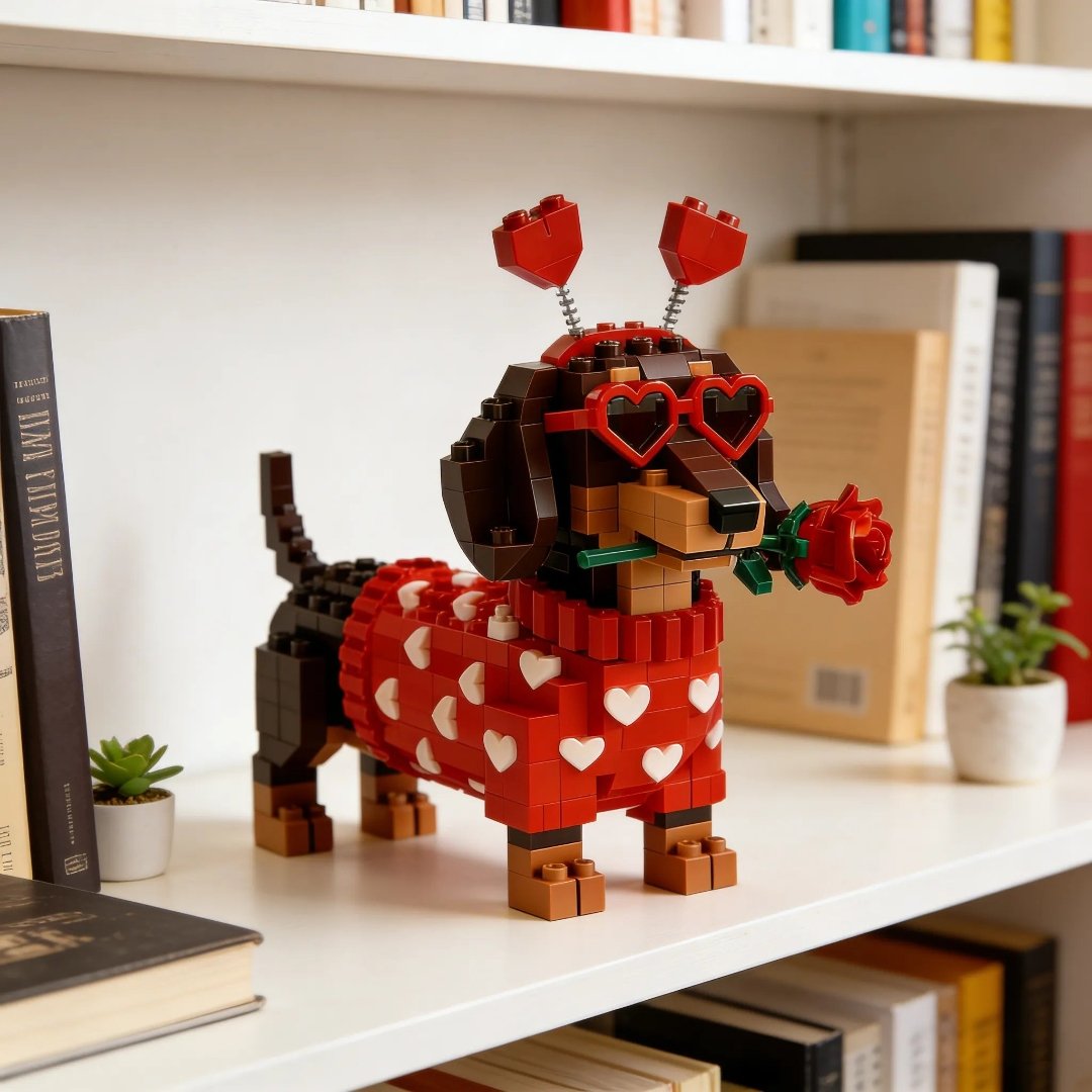 Cilifer®   💖 2026 Valentine's Day Exclusive Dachshund Brick Set 🐕
