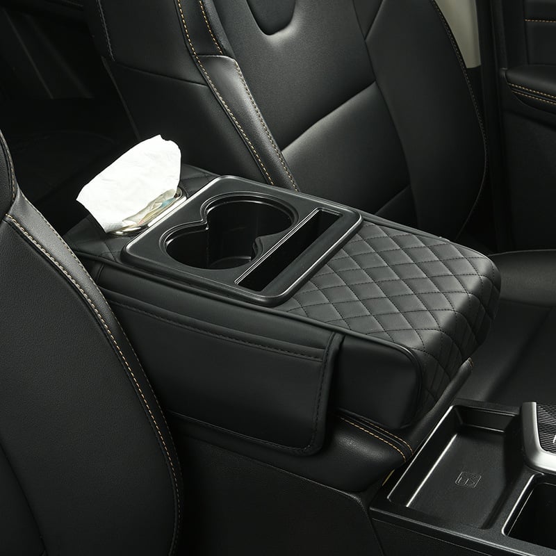 Cilifer®   Multifunctional PU Leather Car Armrest Box Mat