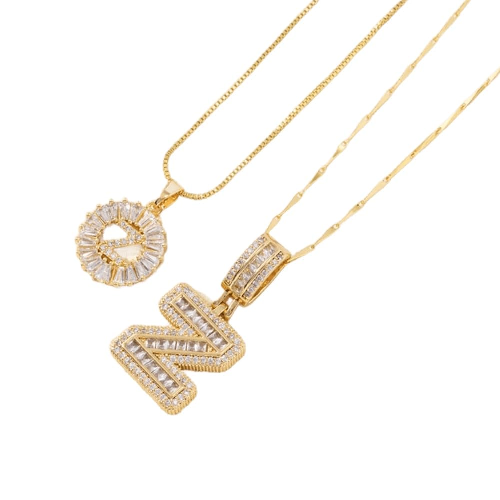 Cilifer®   🔥Initial Letter Pendant Necklaces - 2 Pack