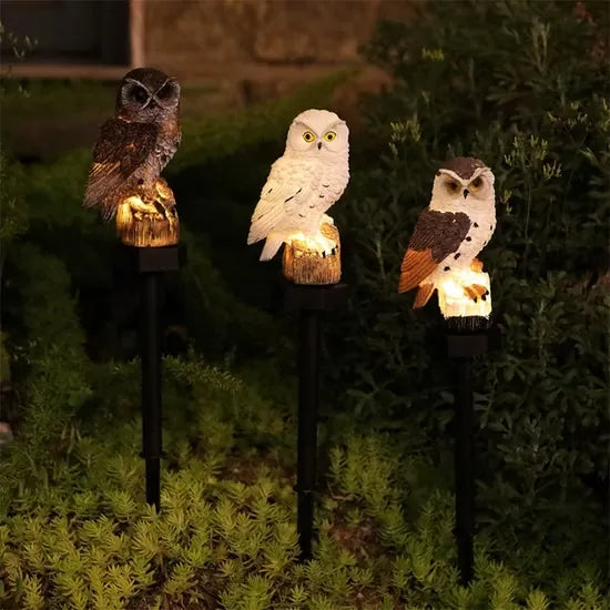 🔥Christmas Big Sale -- 50% OFF🔥Waterproof Solar Owl Light – LED Pathway Light for Lawn. Garden Decor & Can Scare Away Birds