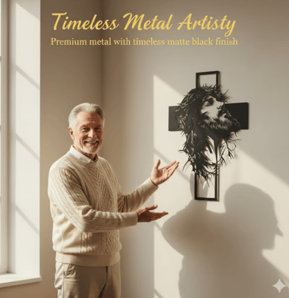 Cilifer®   🔥🔥Jesus Cross Iron Sign Christ Wall Art Decor✝️🖼️ Elevate Your Space with Spiritual Elegance 🙌✨