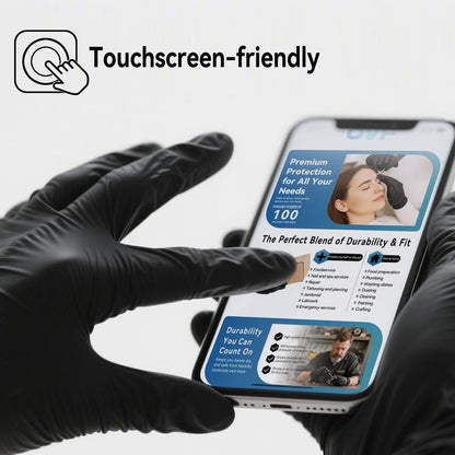 🔥 Heavy Duty Nitrile Gloves.6mil-50 Count