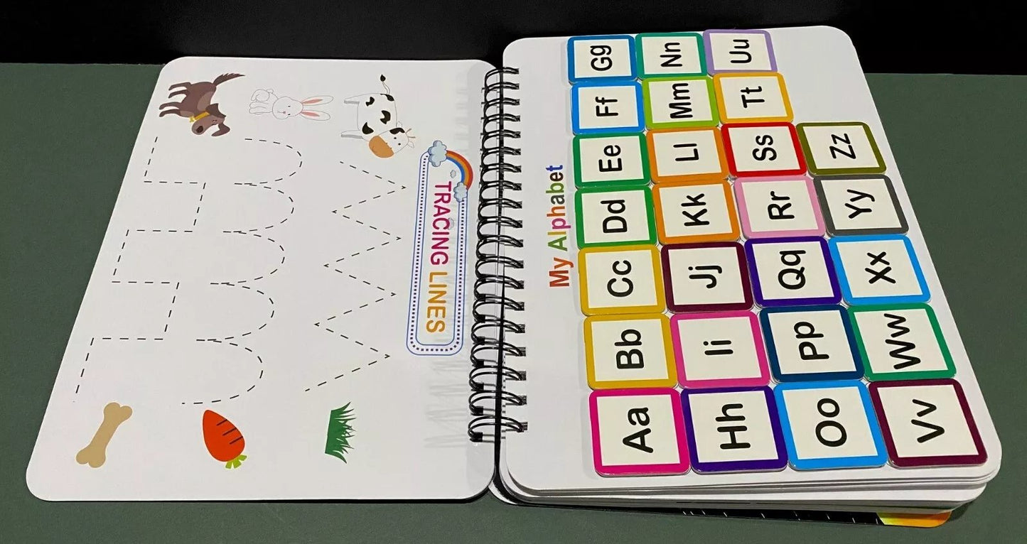 My Preschool Busy Book(12 Different Themes Pages)📚 Best Christmas Gift for kids🎁