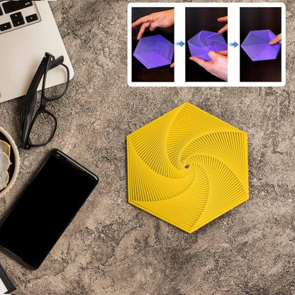 🔥3D Printed Hexagonal Magic Spiral Tower Puzzle Decompression Toy