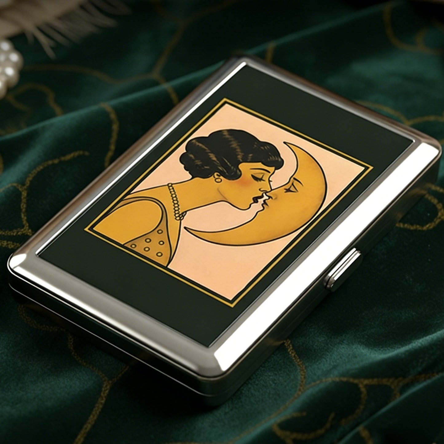 Cilifer®   🛡️Vintage Art Deco Versatile Card & Cash Case With RFID Protection