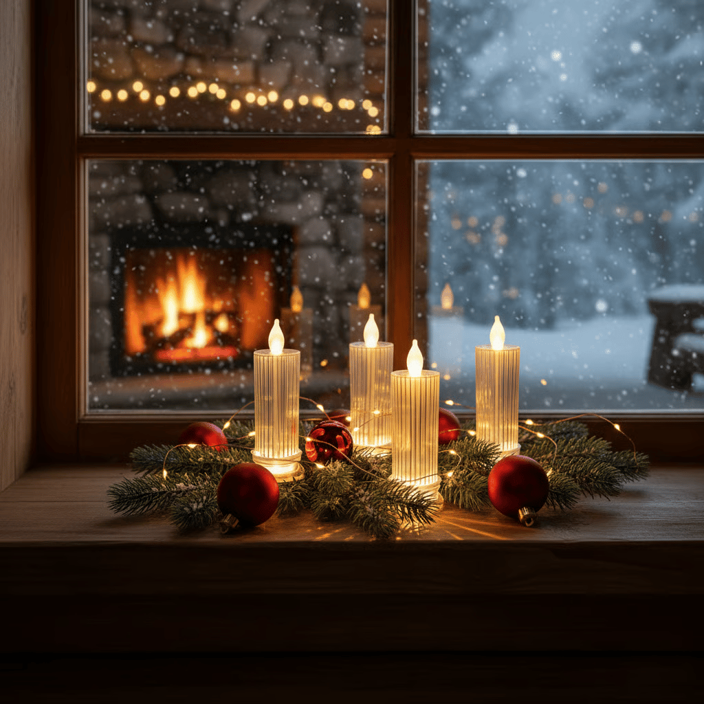 🕯️LED Crystal Candle Lights(4pcs in 1 set)