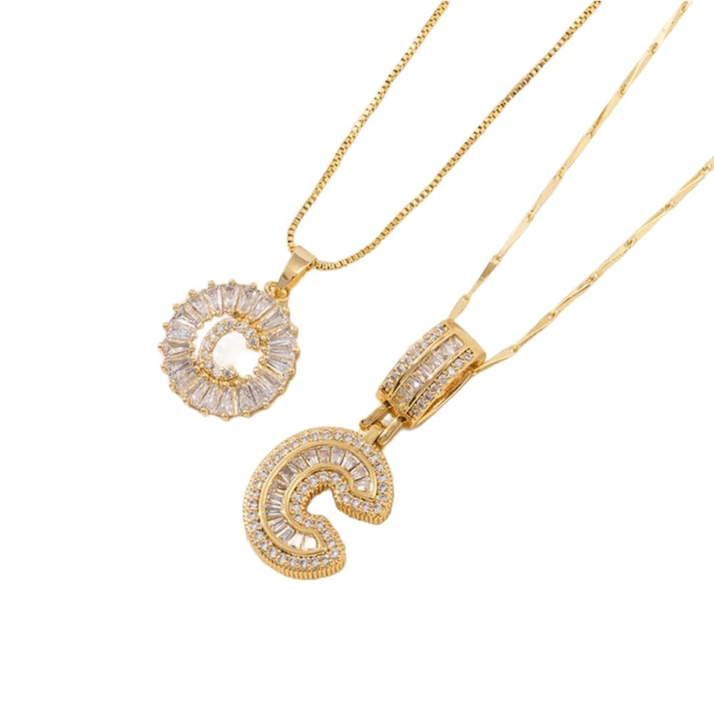 Cilifer®   🔥Initial Letter Pendant Necklaces - 2 Pack