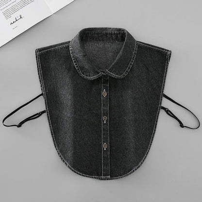 Sfrcord® Denim False Collar – The Ultimate Layering Essential for Women 👕✨