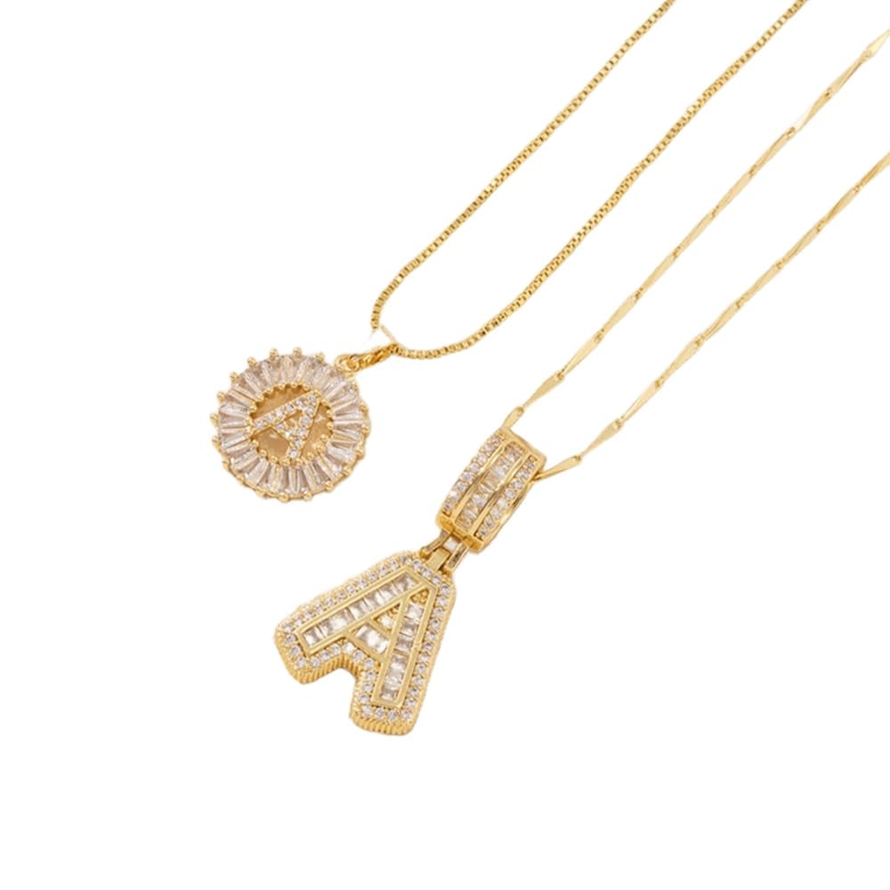 Cilifer®   🔥Initial Letter Pendant Necklaces - 2 Pack