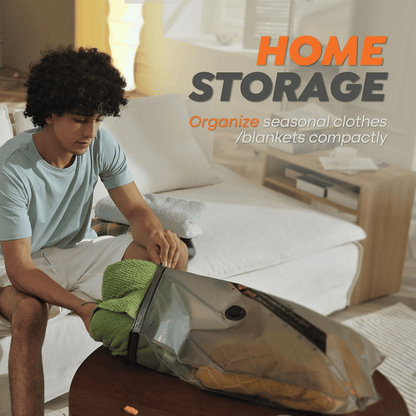 Cilifer®   Vacuum Compression Storage Bags with USB - Rechargeable Electric Pump - Ultra - Compact. Lightweight Space - Savers