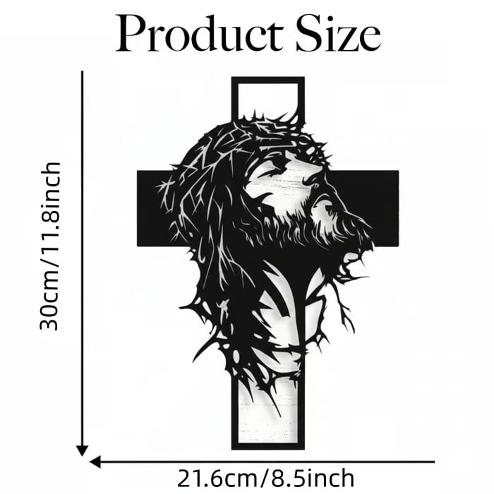 Cilifer®   🔥🔥Jesus Cross Iron Sign Christ Wall Art Decor✝️🖼️ Elevate Your Space with Spiritual Elegance 🙌✨
