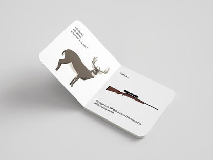 Cilifer®   🦌 Whitetail. Whitetail. What Do You See? — Rounded-Corner & Reinforced Children's cards for the Hunting Family