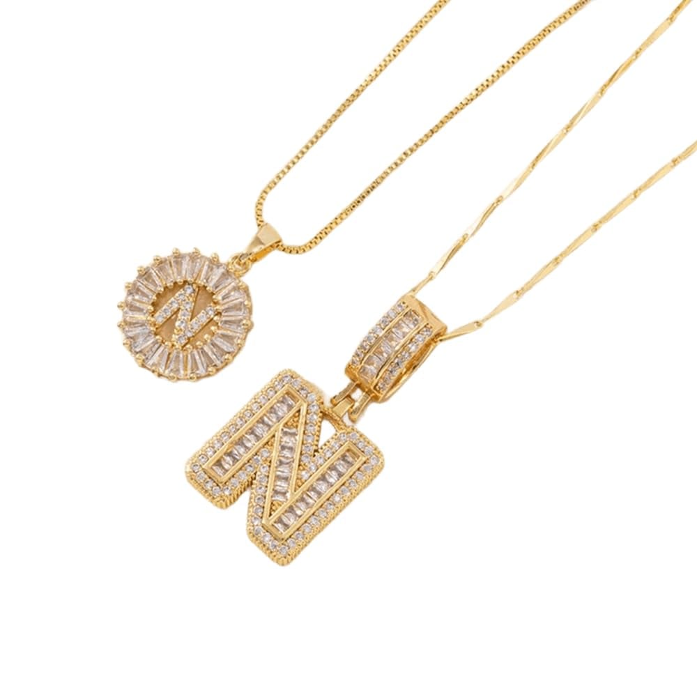 Cilifer®   🔥Initial Letter Pendant Necklaces - 2 Pack