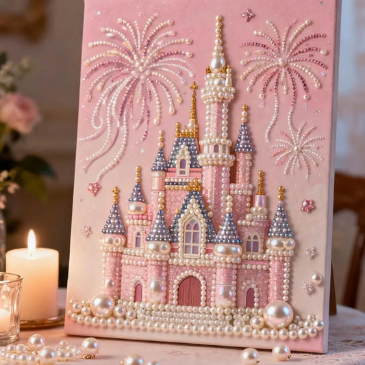Cilifer®   🏰✨DIY Beaded Art Kit - Castle Pearl Painting