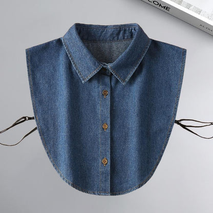 Sfrcord® Denim False Collar – The Ultimate Layering Essential for Women 👕✨