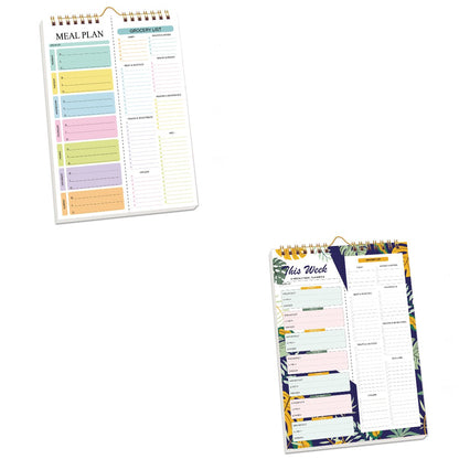 Handmade Bound Weekly Detachable Diet Plan Sheet
