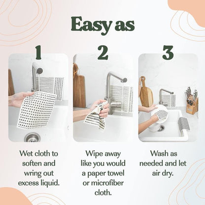 Swedish Dishcloths for Kitchen & Cleaning | 5 Pack