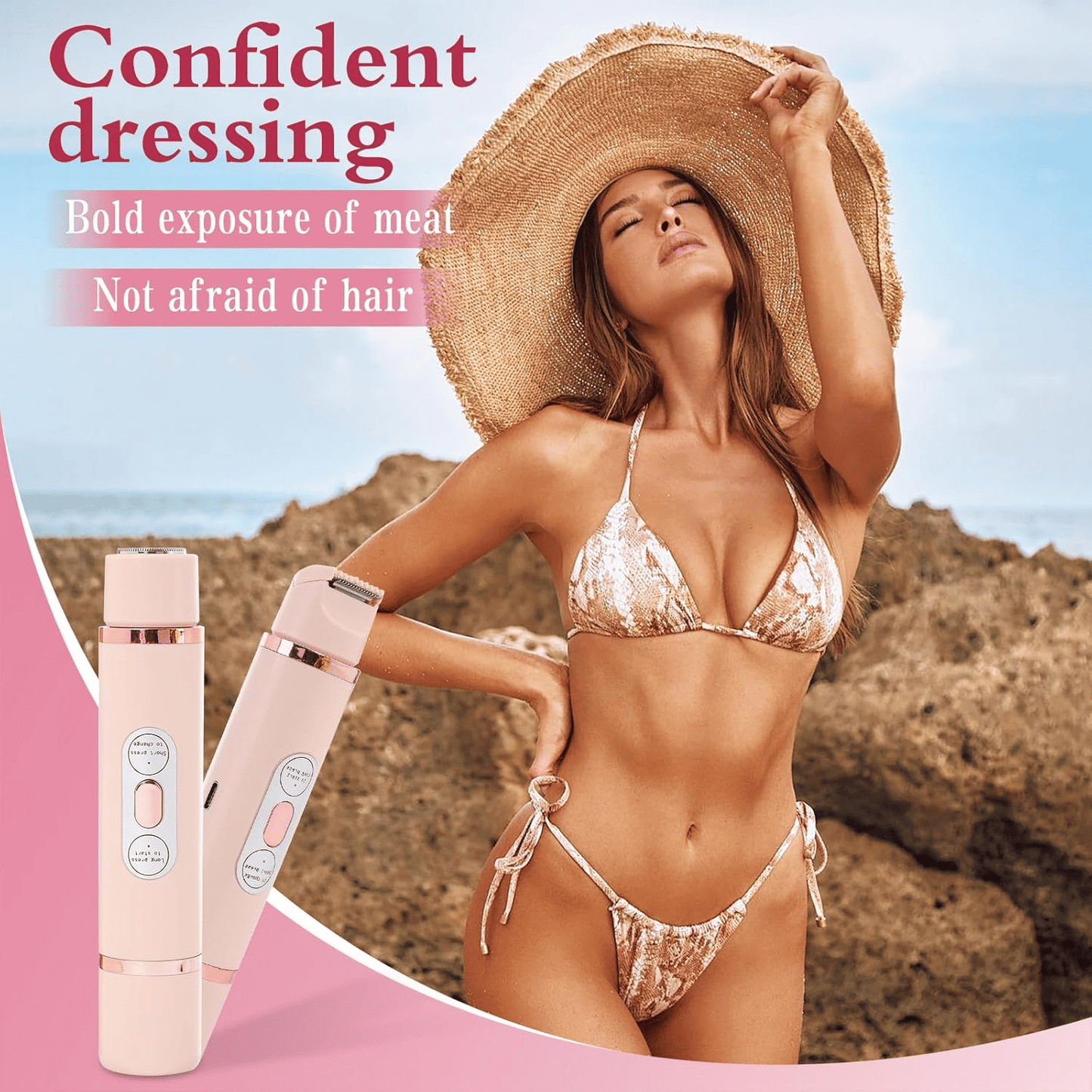 🔥Winter & New Year Gift - Comfort 2 in 1 Electric Lady Shaver