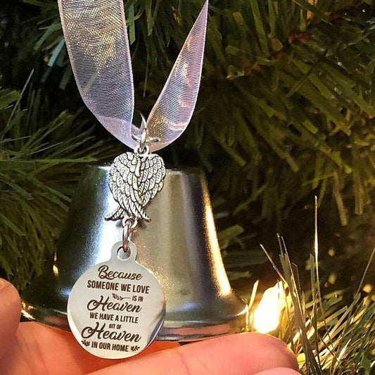 🔥 Memorial Ornaments Angel Wings Bell