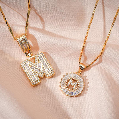 Cilifer®   🔥Initial Letter Pendant Necklaces - 2 Pack