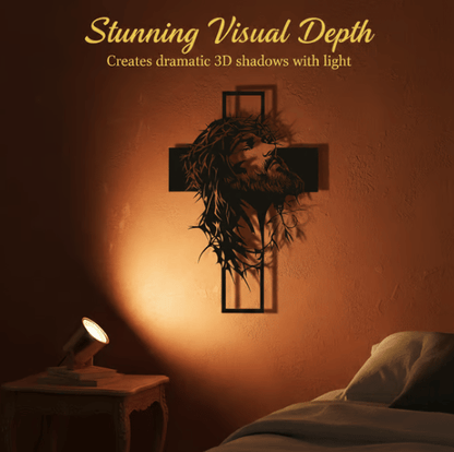 Cilifer®   🔥🔥Jesus Cross Iron Sign Christ Wall Art Decor✝️🖼️ Elevate Your Space with Spiritual Elegance 🙌✨