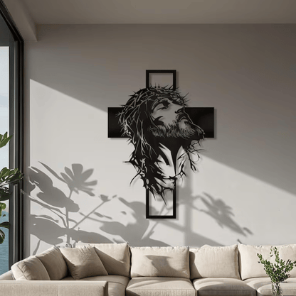 Cilifer®   🔥🔥Jesus Cross Iron Sign Christ Wall Art Decor✝️🖼️ Elevate Your Space with Spiritual Elegance 🙌✨