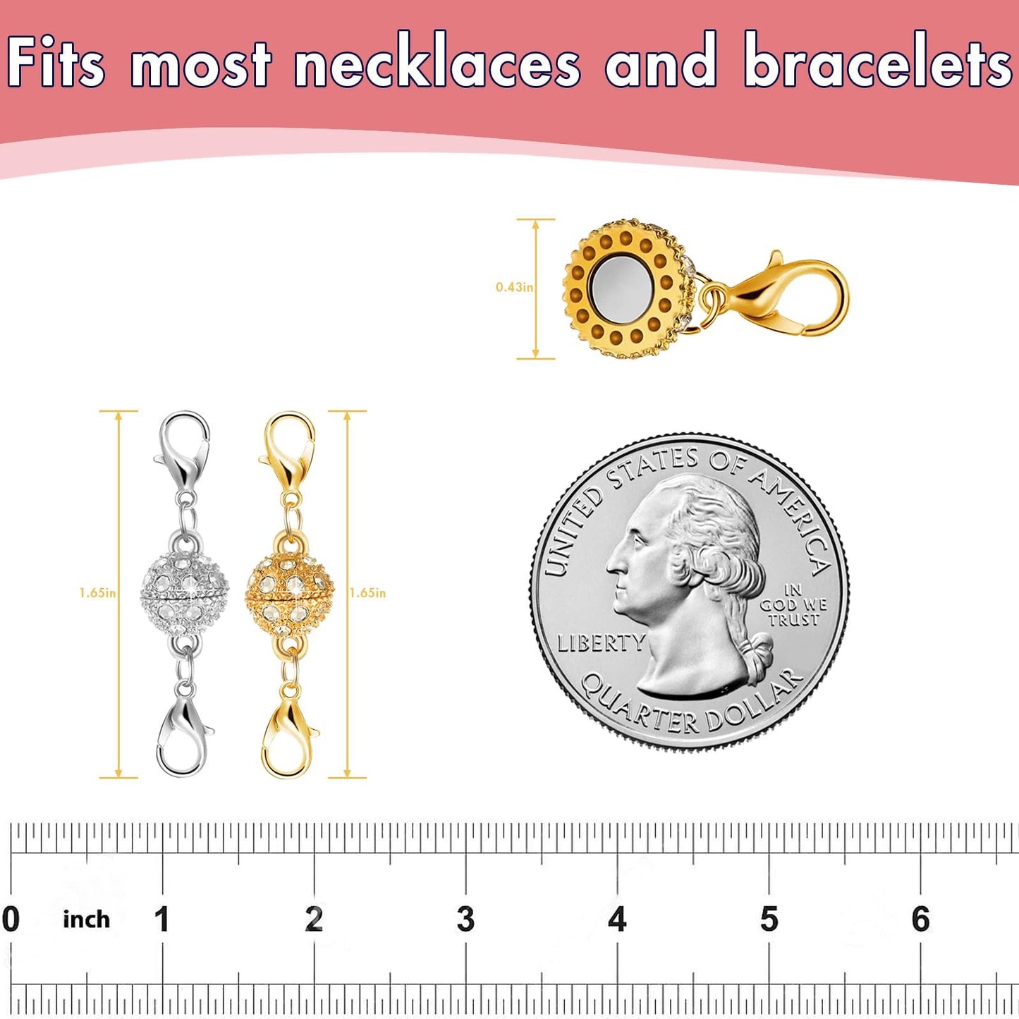 Cilifer®   🏆 50K+ SOLD! Almost Gone-💥Magnetic Necklace Clasps and Closures .Best gifts